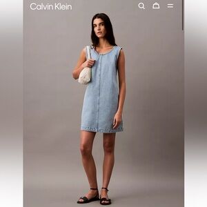 Calvin Klein Light Blue Sleeveless Dress